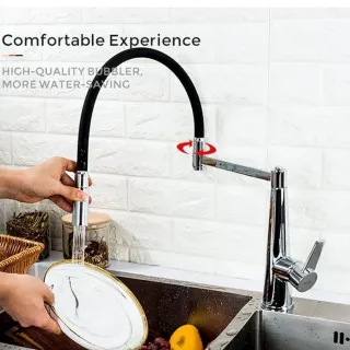 Смеситель для кухни Gappo G4398-15 с гибким изливом хром